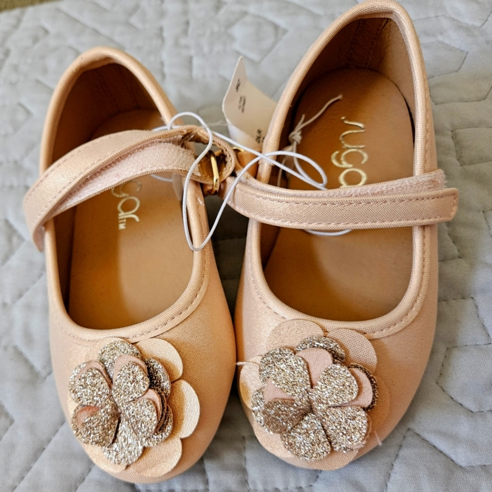 Pink girl flats toddler size 6